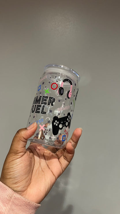 Plastic Can Gamer Fuel Tumbler