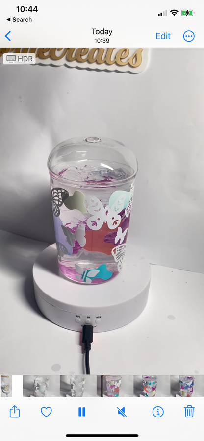 Seasonal Colour Change Glass Dome Lid Tumblers