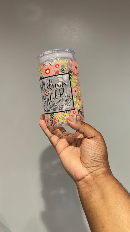 Meltdown Manager Plastic Can Tumbler