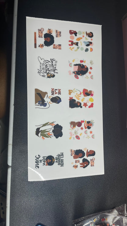 Melanin Women Motel Keychains