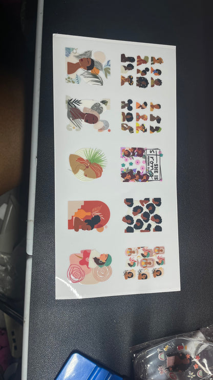 Melanin Women Motel Keychains