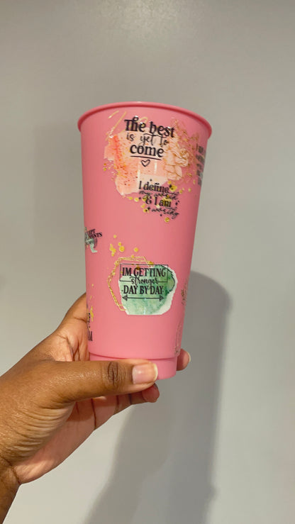 Body Positivity Pink Cold Cup