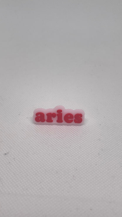 Zodiac straw charms