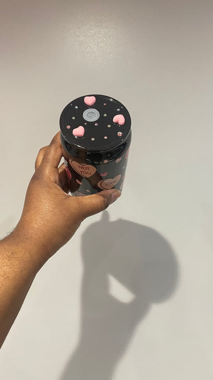 Love you not plastic can tumbler