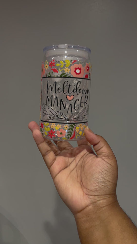 Meltdown Manager Plastic Can Tumbler