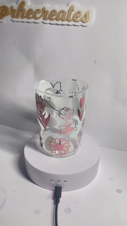 Seasonal Colour Change Glass Dome Lid Tumblers